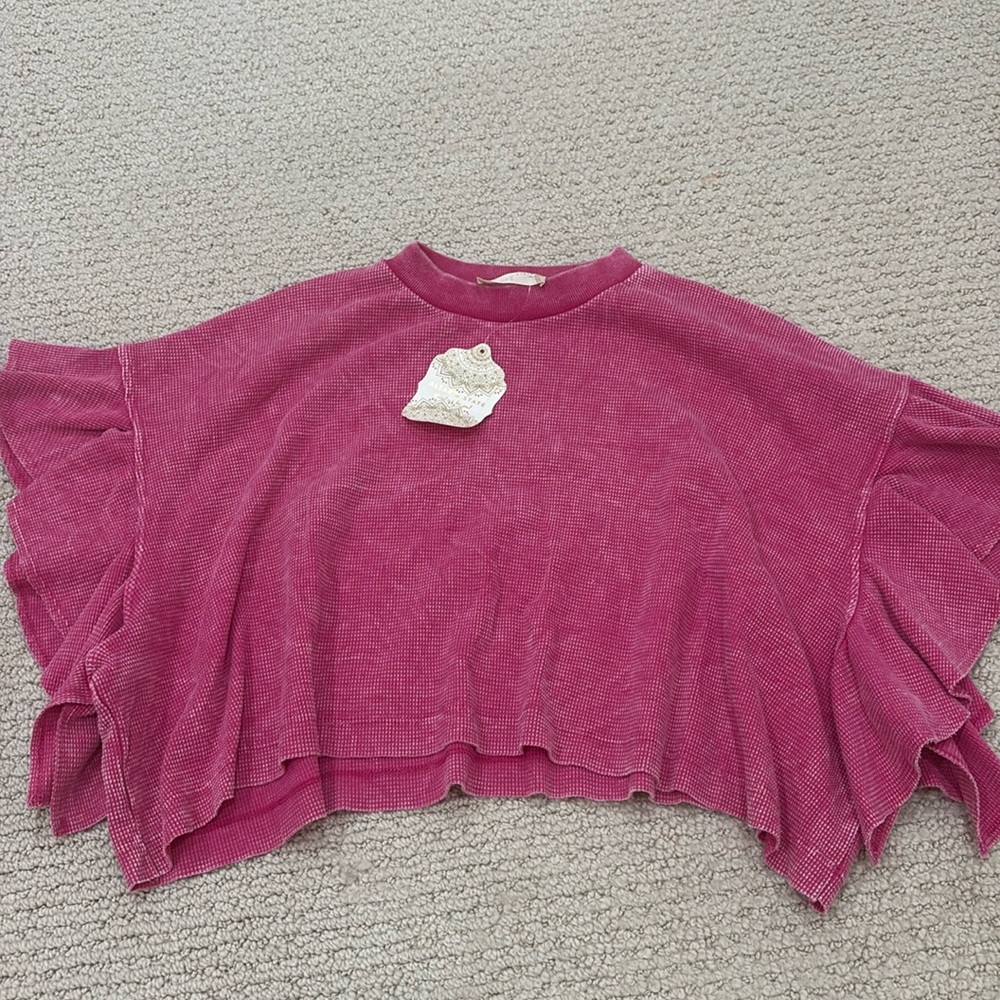 Atar’d State cropped pink shirt